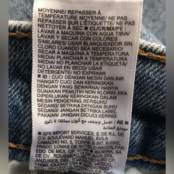 Old Navy Light Wash Sky Hi Straight Rita Extra High Rise Denim Jeans Reg Size 4 - Picture 6 of 7